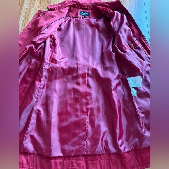 “SOLD” Red Trench Coat with a belt - Picture 5 of 7